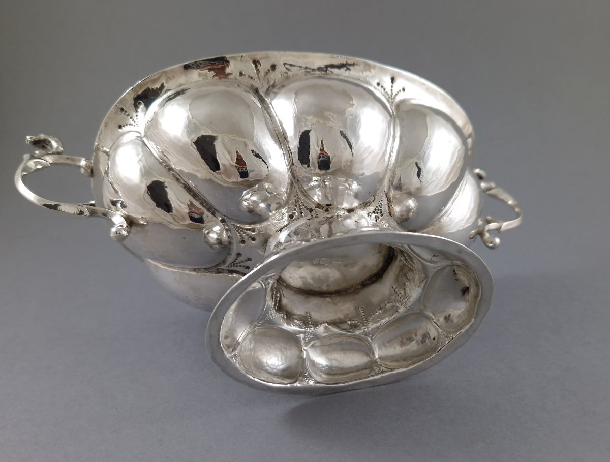 1640 - Dutch Sterling Silver Brandy Cup Bowl Groningen-photo-4