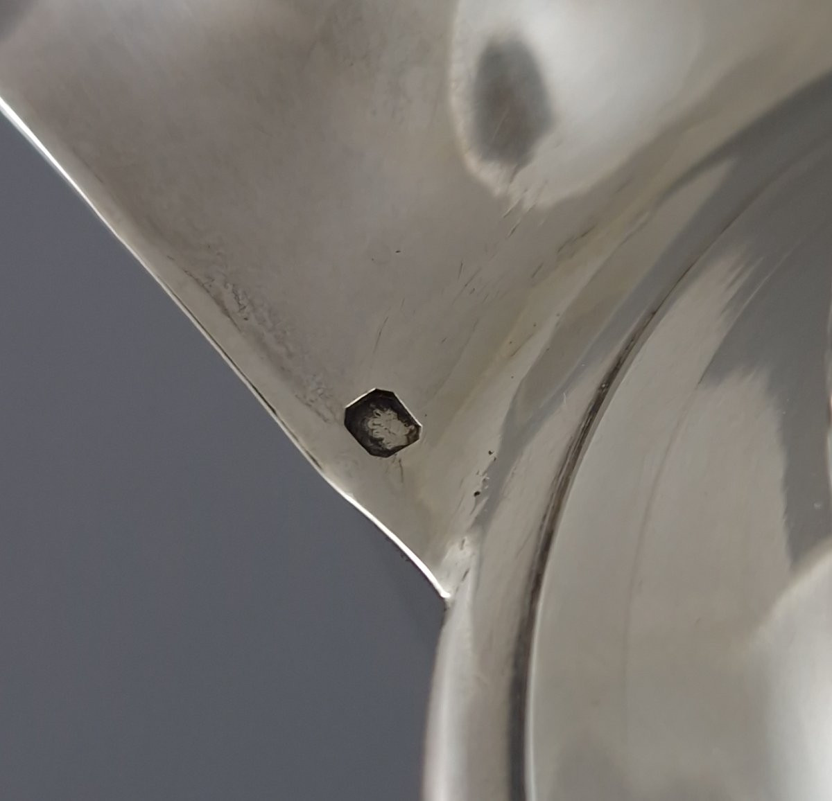 Aiguière en cristal et argent massif-photo-5