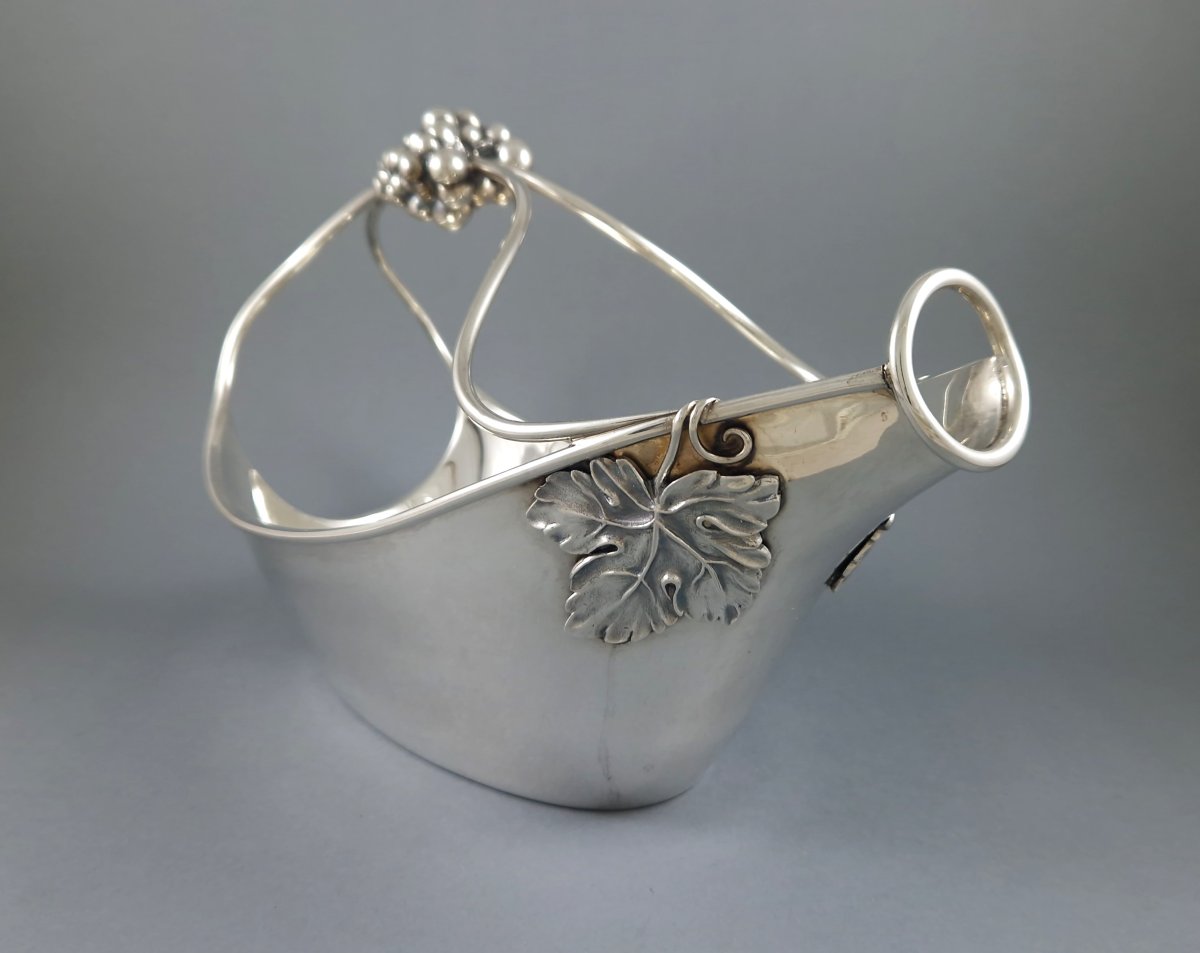 Porte bouteille en argent massif-photo-2