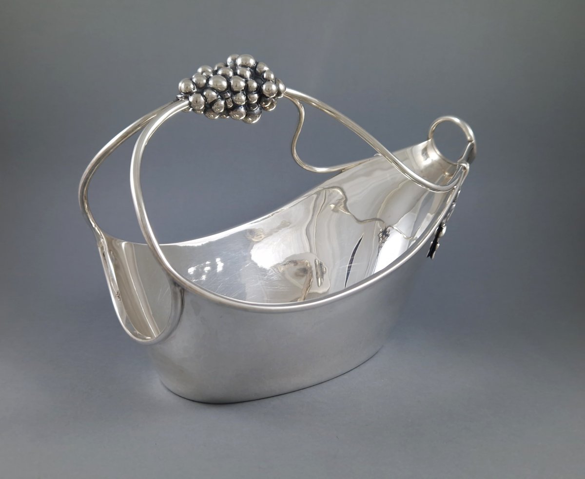 Porte bouteille en argent massif-photo-3