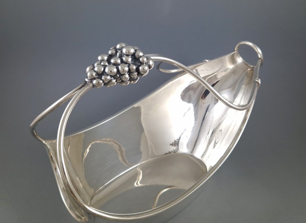 Porte bouteille en argent massif-photo-4