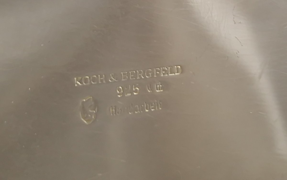 Porte bouteille en argent massif-photo-5