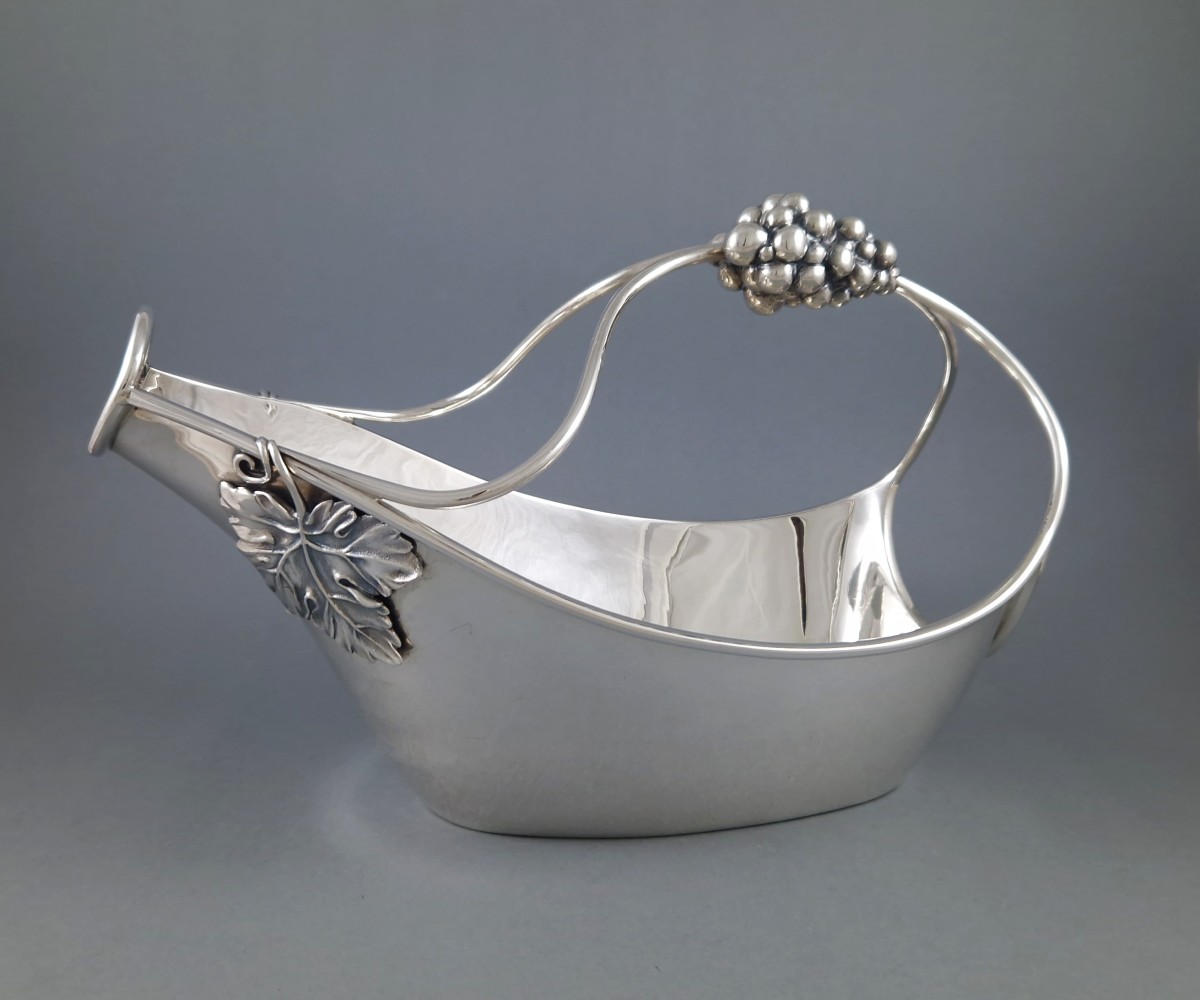 Porte bouteille en argent massif