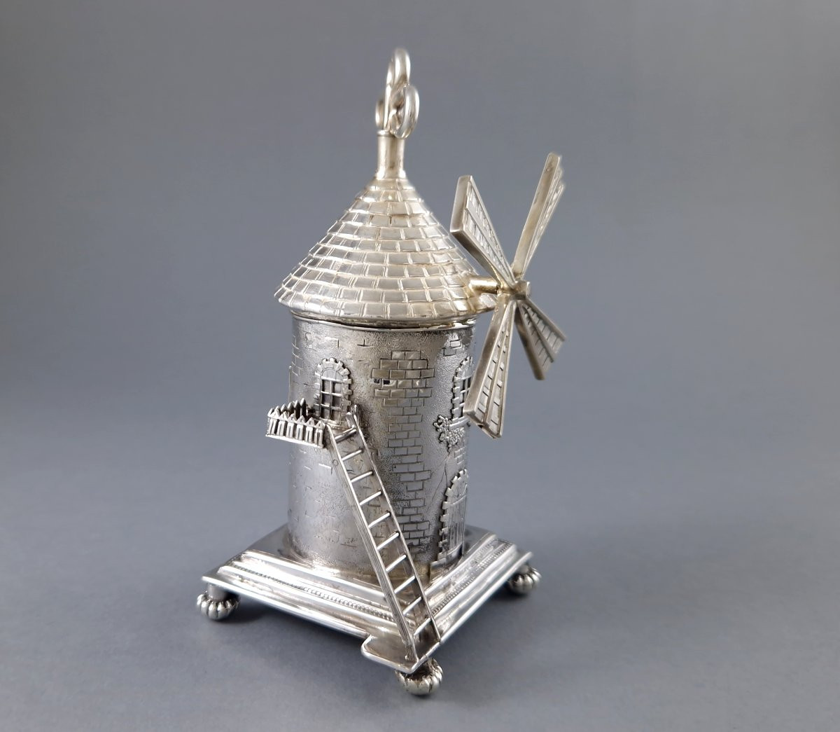 Moulin à poivre en argent massif-photo-2