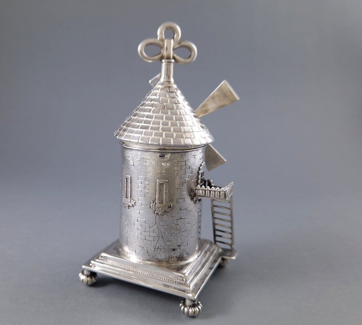 Moulin à poivre en argent massif-photo-4