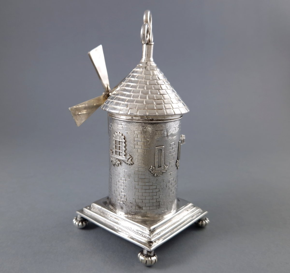 Moulin à poivre en argent massif-photo-1