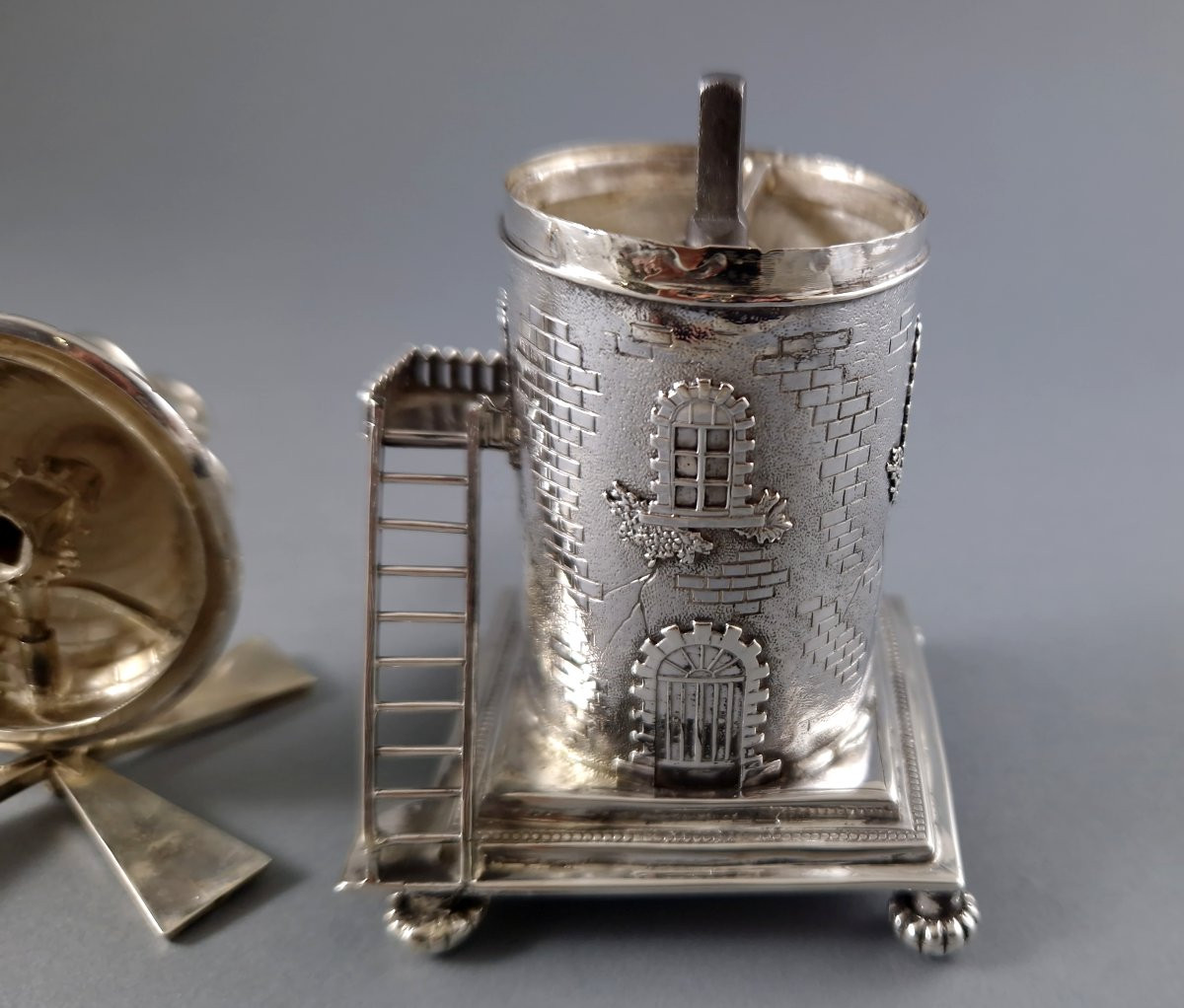 Moulin à poivre en argent massif-photo-3