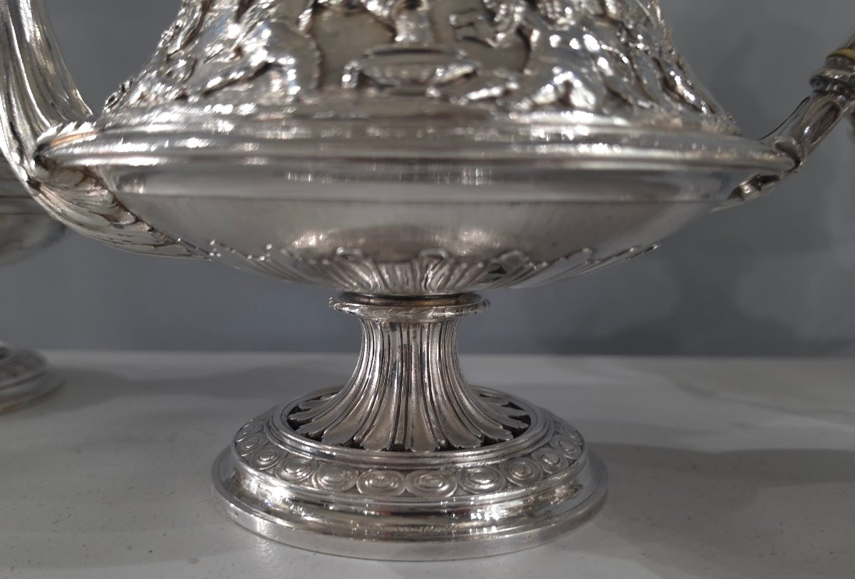 Christofle - Silver-plated Tea And Coffee Service 19th Century-photo-3