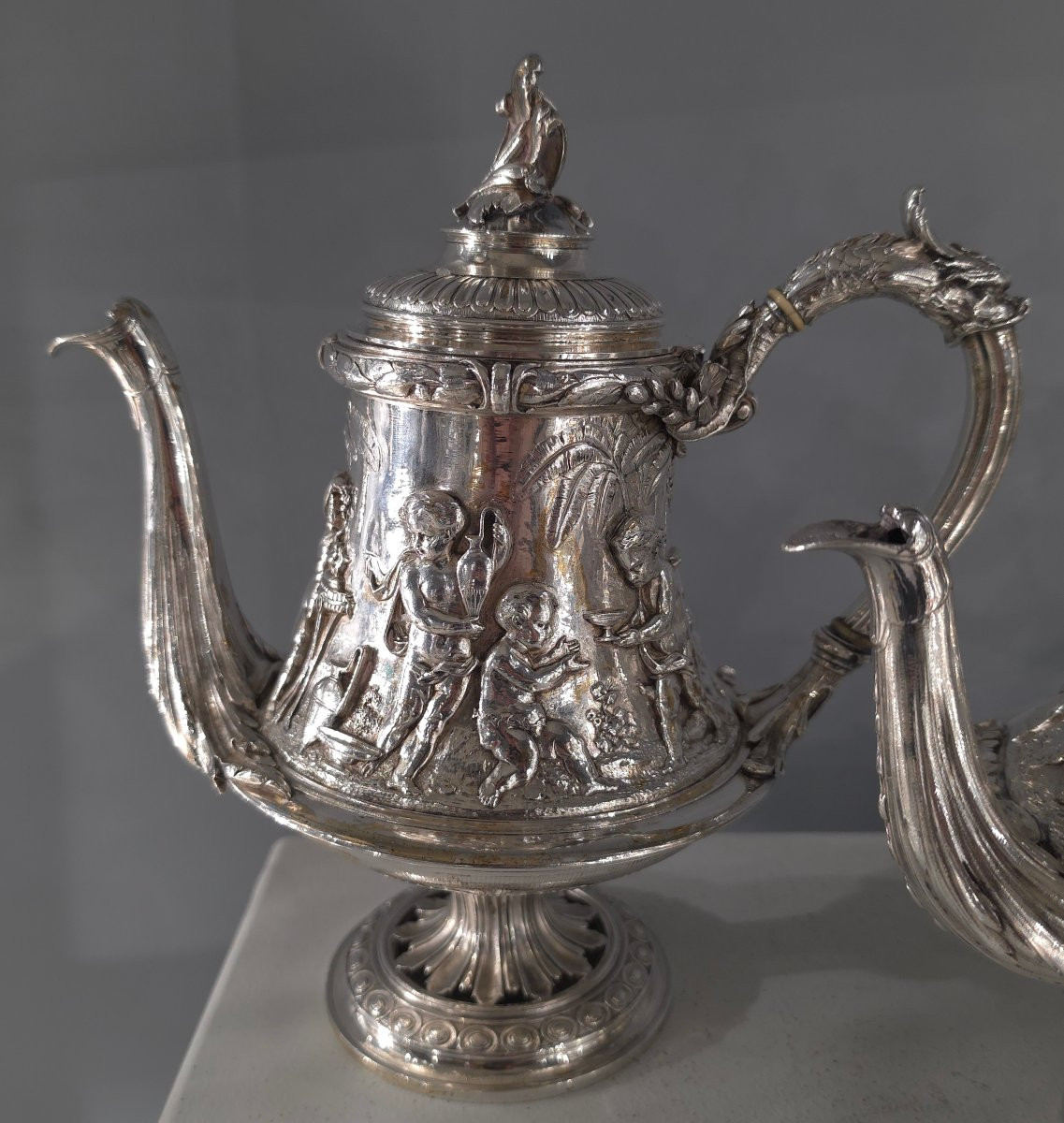 Christofle - Silver-plated Tea And Coffee Service 19th Century-photo-4