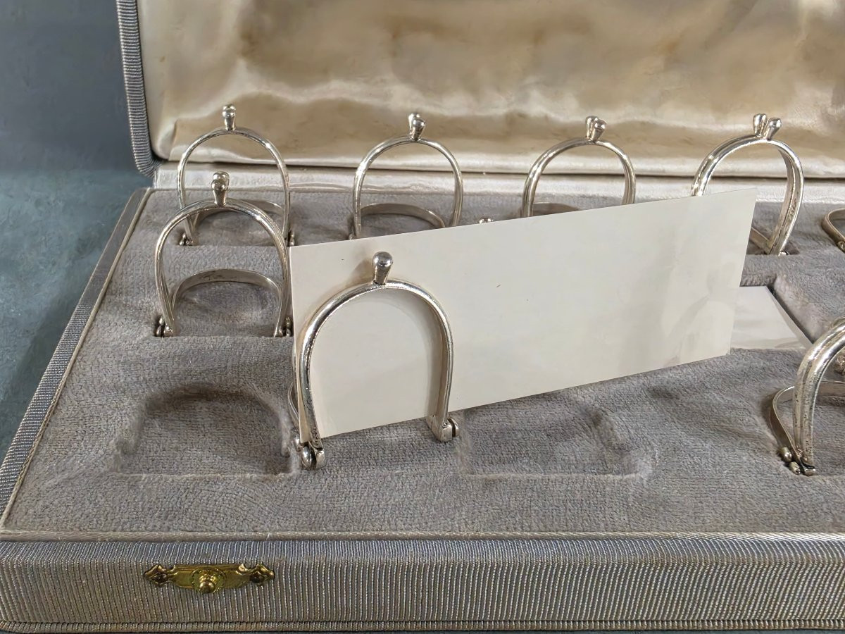 Hermès - 12 portes nom en argent massif-photo-2