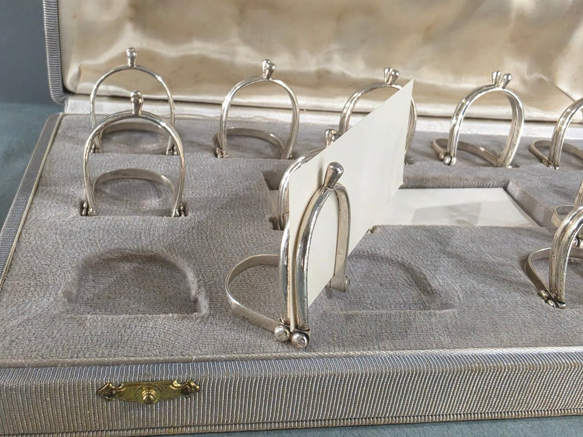 Hermès - 12 portes nom en argent massif-photo-3