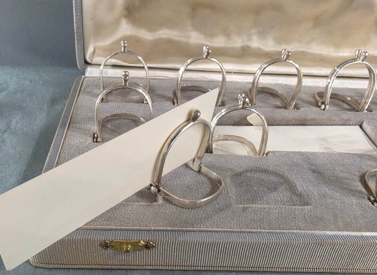 Hermès - 12 portes nom en argent massif-photo-4