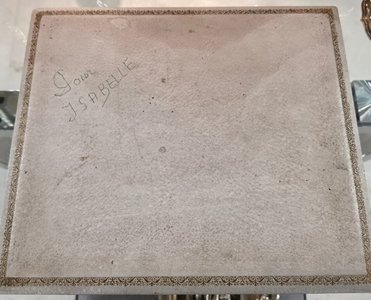 Service à alcool en verre et argent massif -photo-6