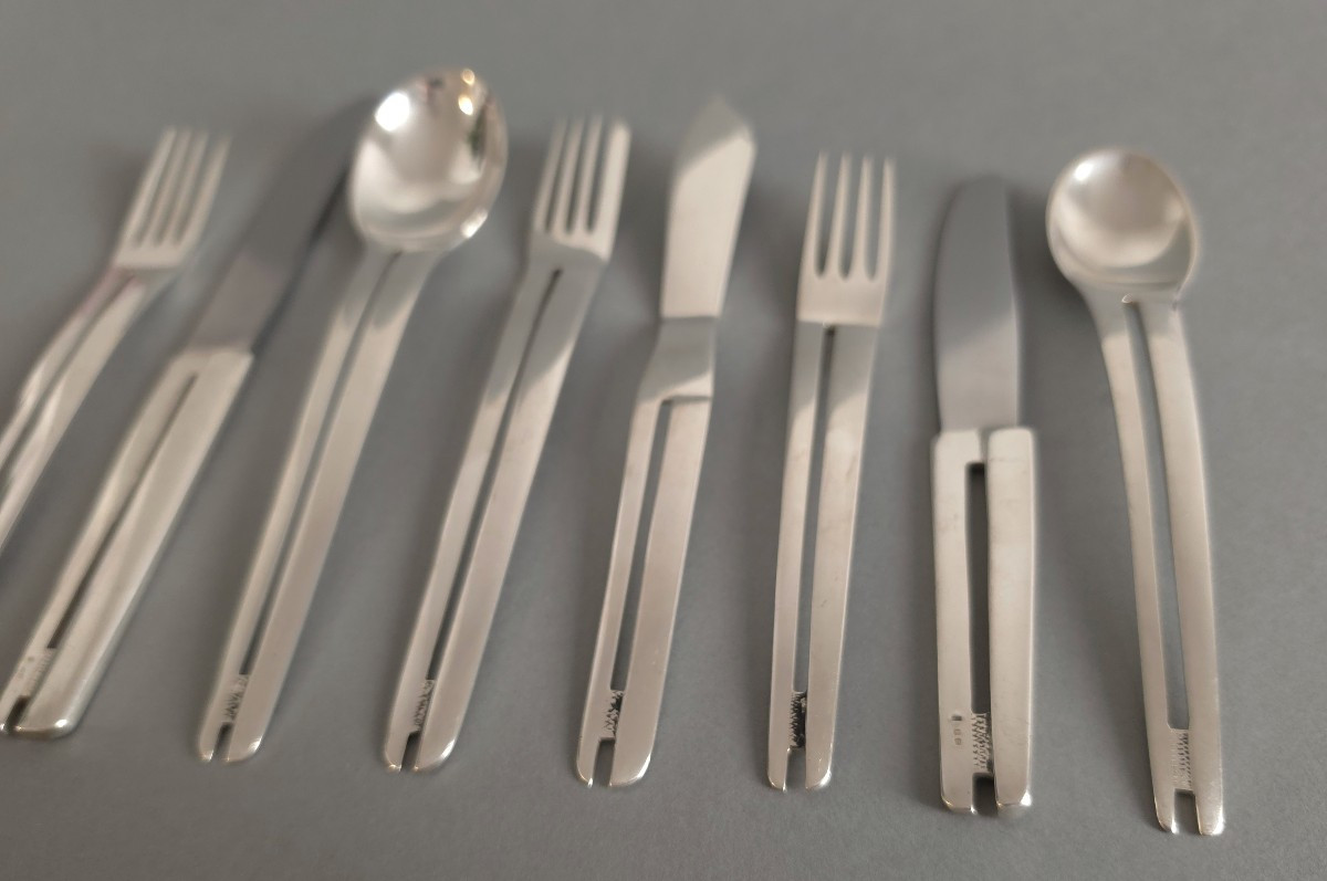 96 Piece Sterling Silver Flatware Set-photo-3