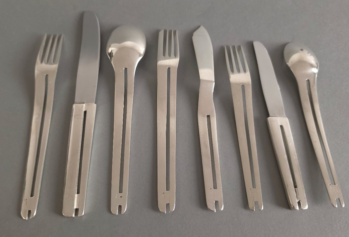 96 Piece Sterling Silver Flatware Set-photo-1