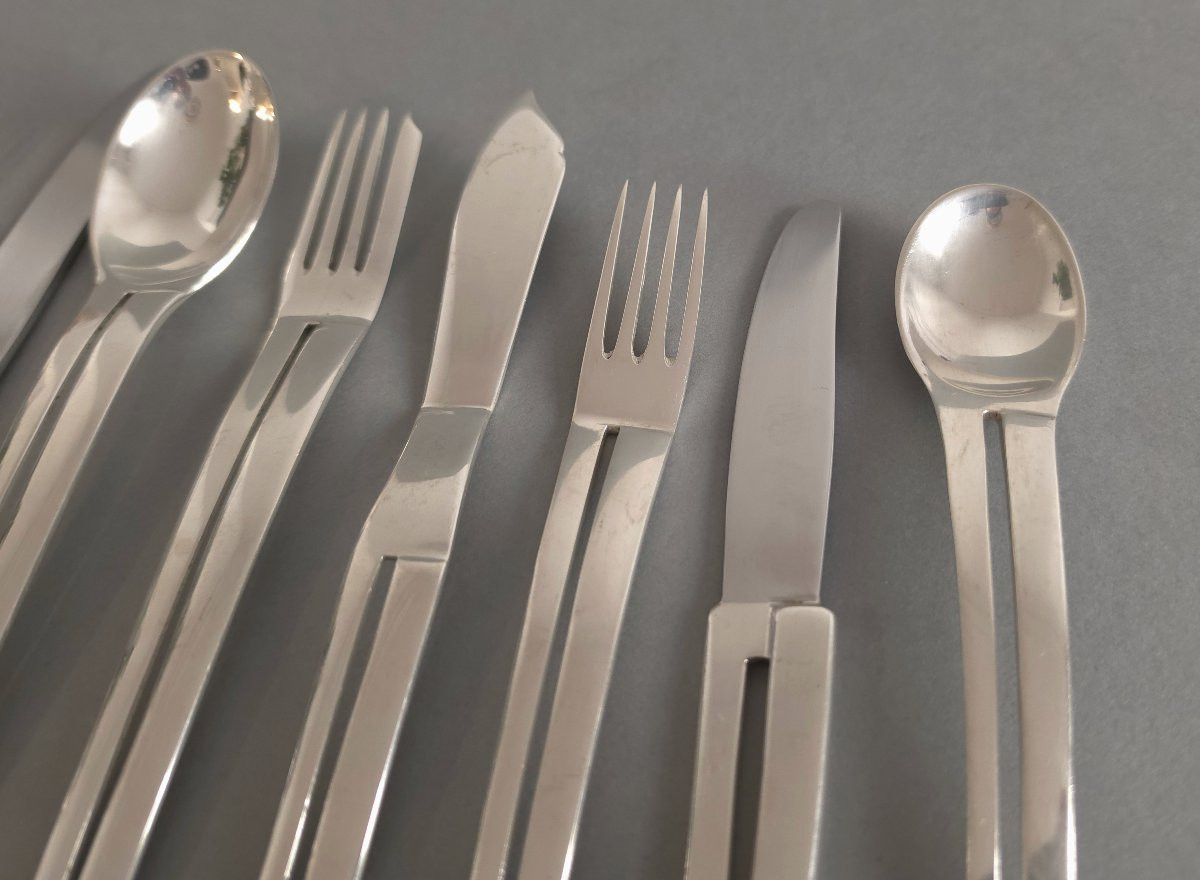 96 Piece Sterling Silver Flatware Set-photo-3