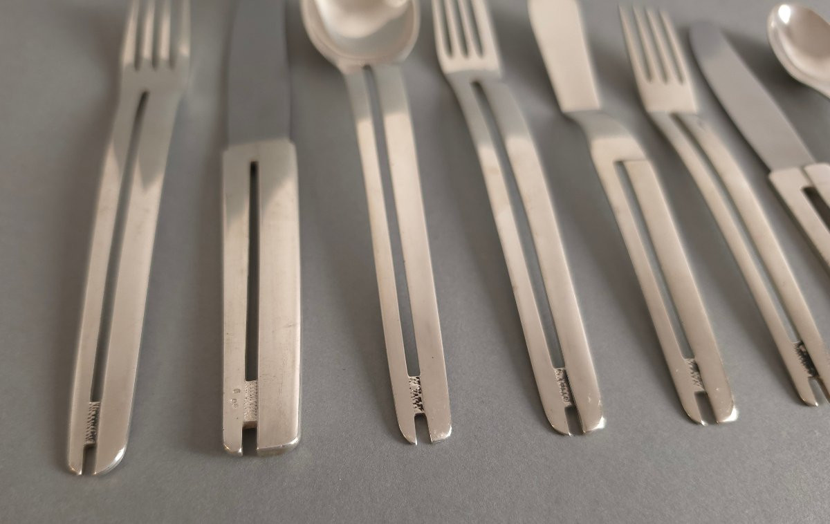 96 Piece Sterling Silver Flatware Set-photo-5