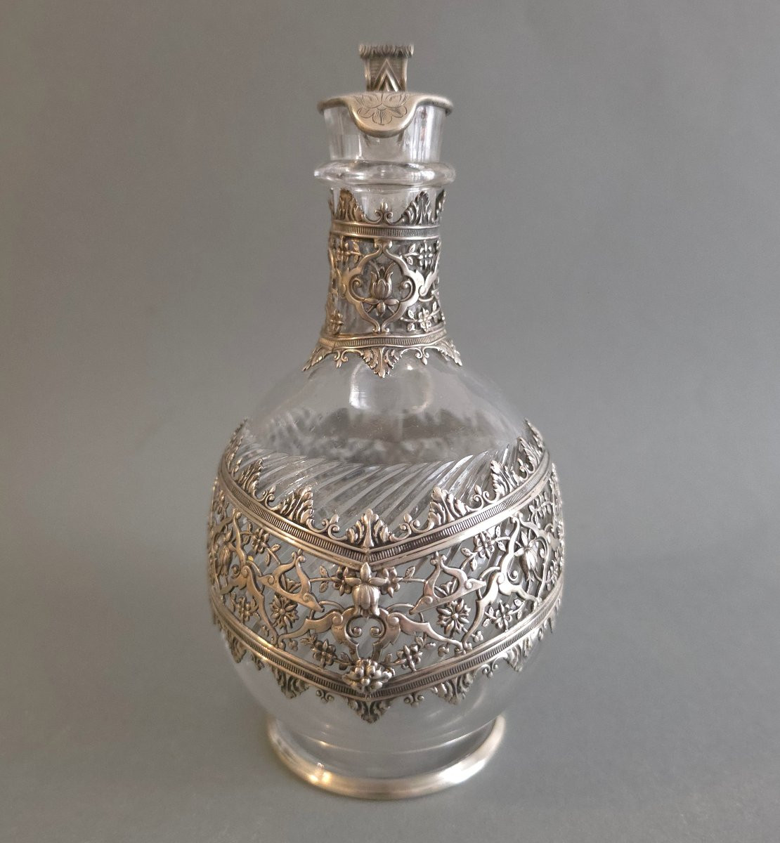 Crystal And Sterling Silver Ewer-photo-3