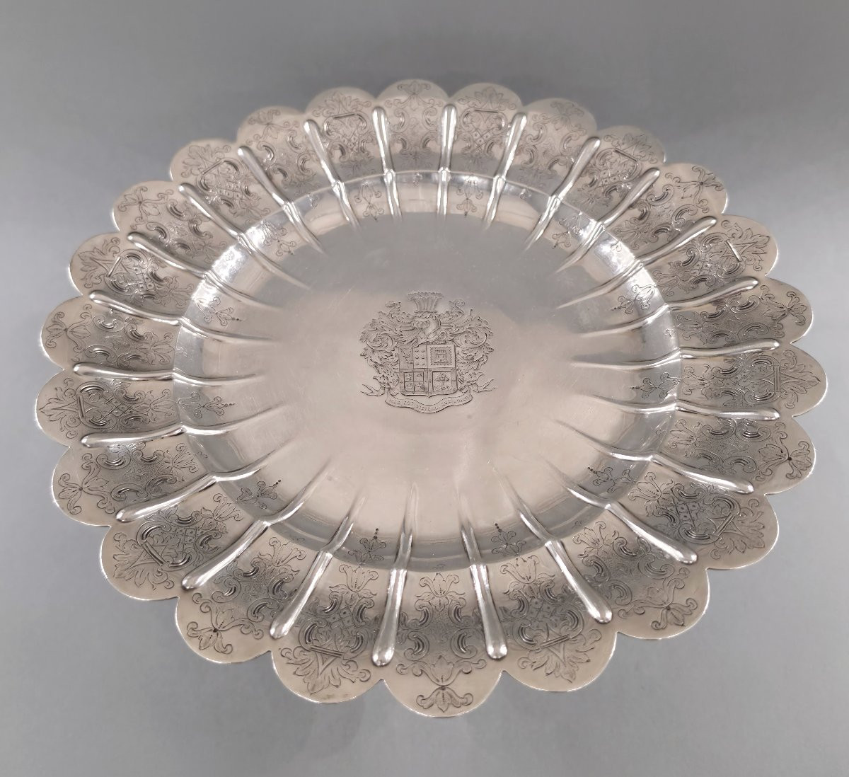 Coupe tazza en argent massif Londres 1861-photo-2