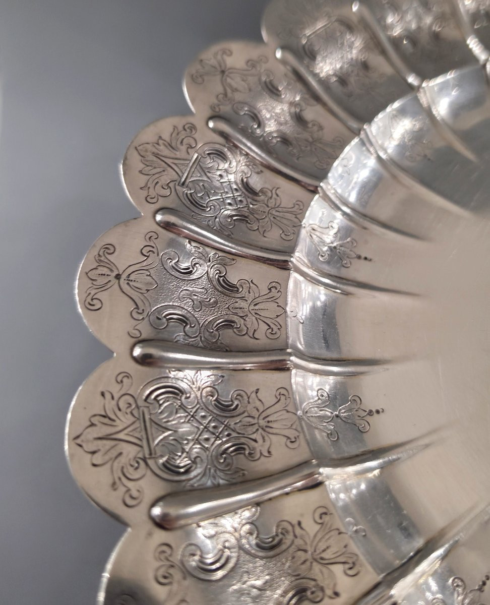 Coupe tazza en argent massif Londres 1861-photo-3