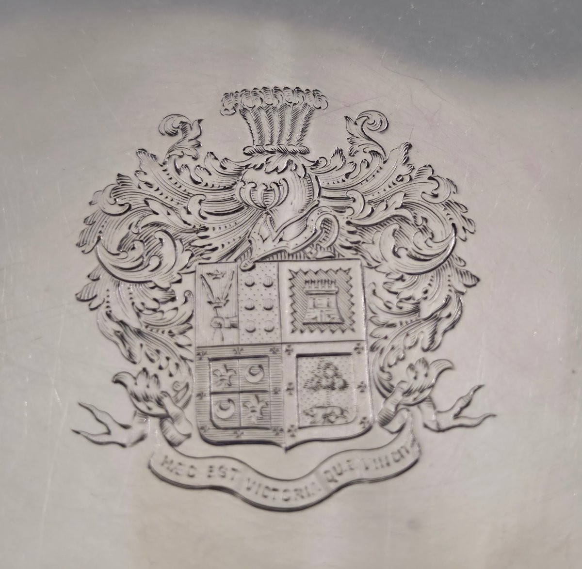 Coupe tazza en argent massif Londres 1861-photo-4