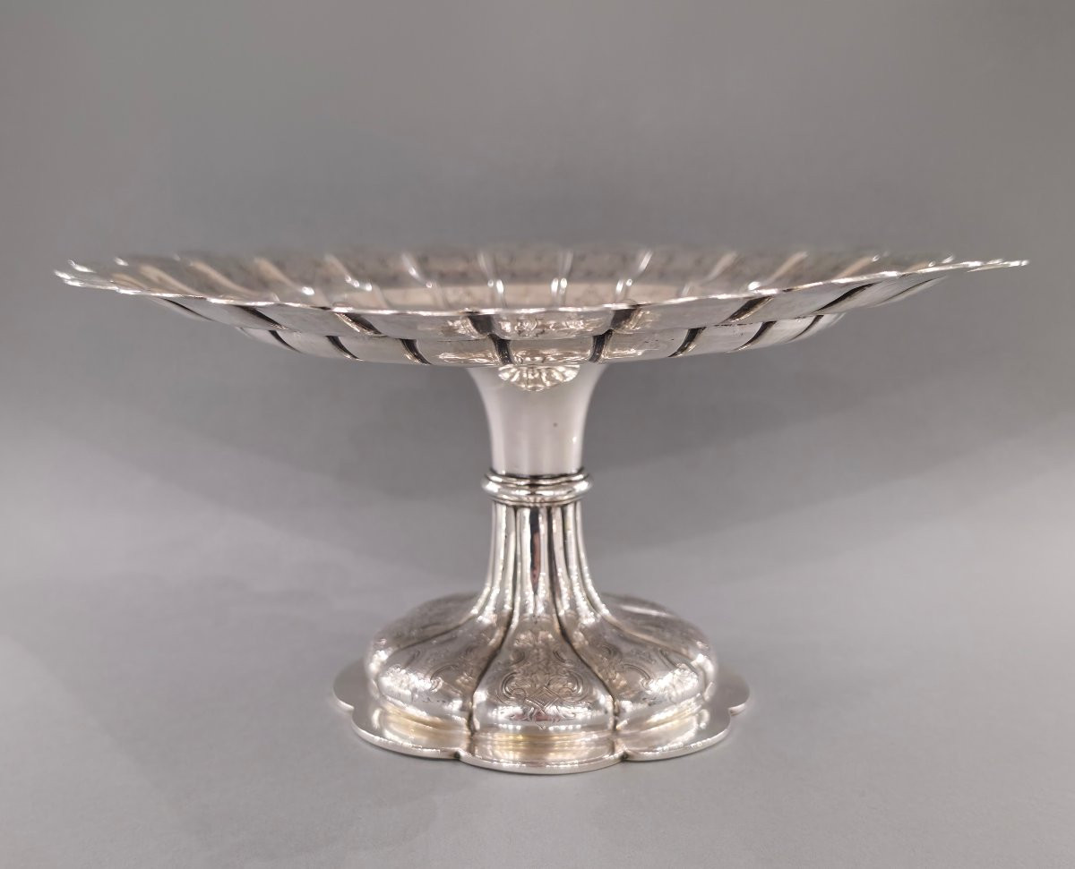 Coupe tazza en argent massif Londres 1861-photo-2
