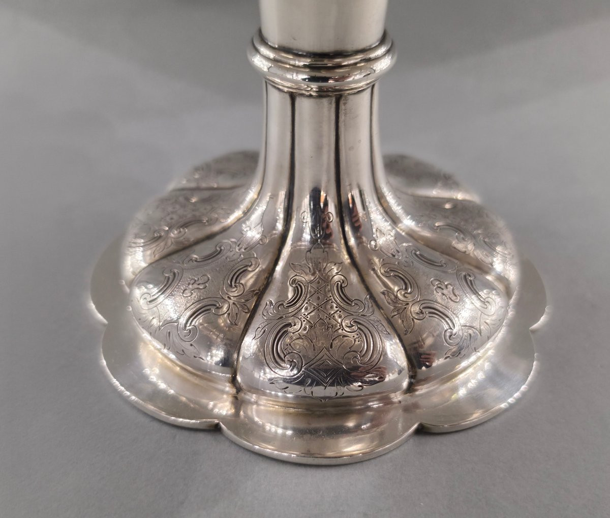 Coupe tazza en argent massif Londres 1861-photo-3