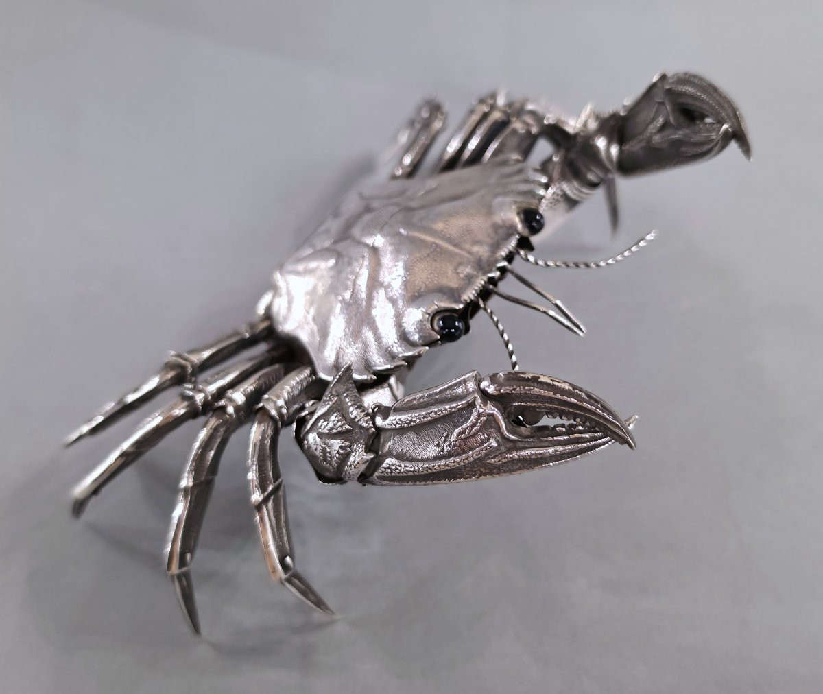 Articulated Crab In Sterling Silver-photo-2