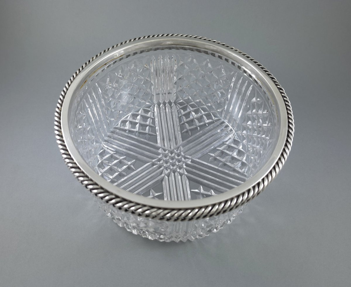 Glass And Sterling Silver Bowl-photo-2