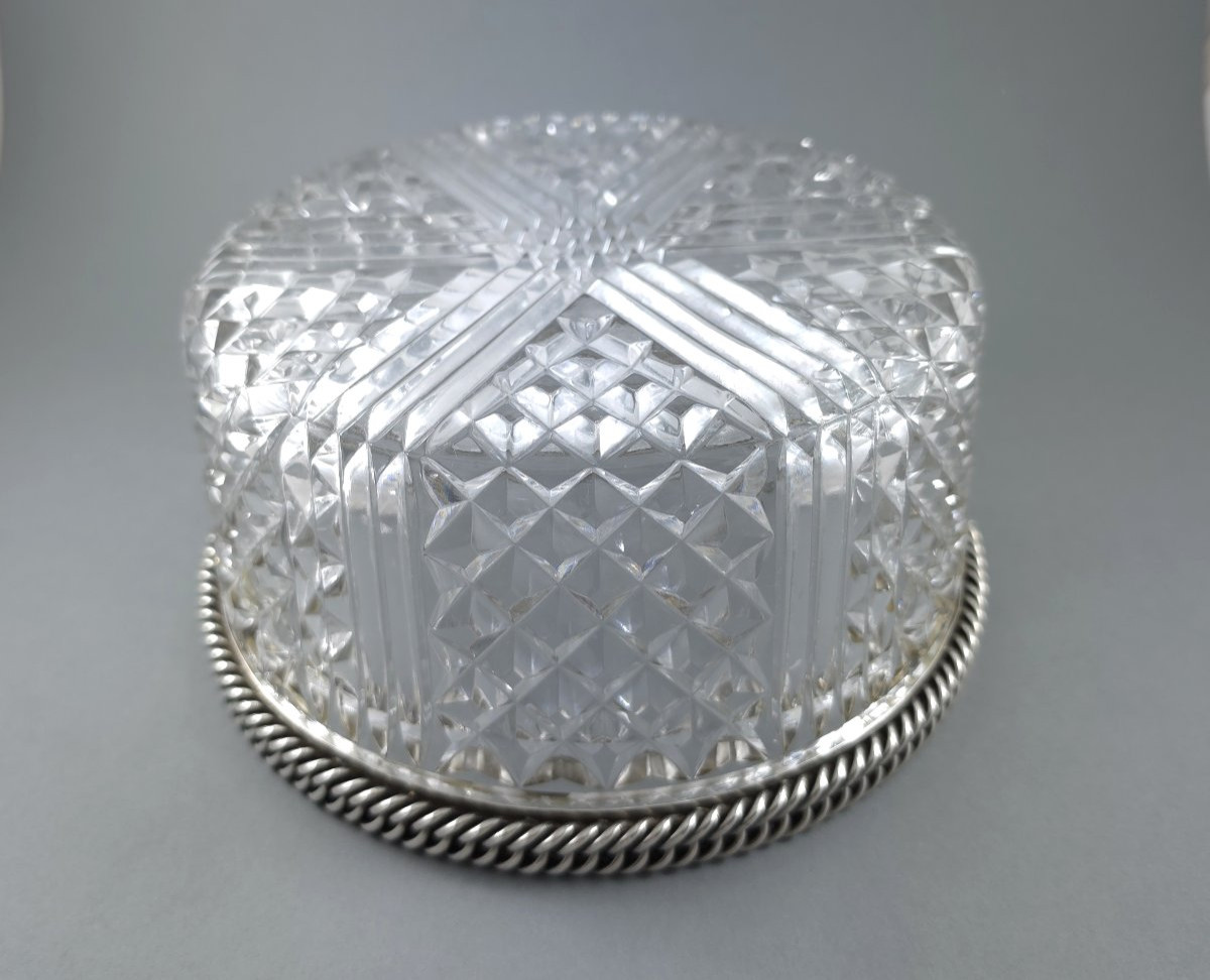 Glass And Sterling Silver Bowl-photo-6