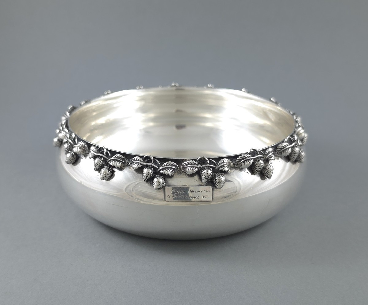 Sterling Silver Bowl Wild Strawberries