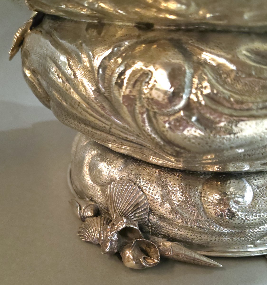 Bottle Bucket In Sterling Silver And Gilt-photo-2
