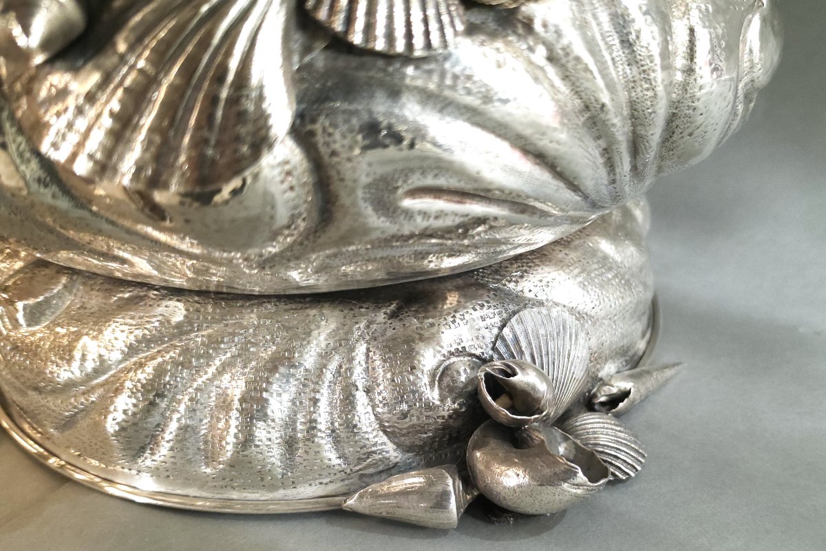 Bottle Bucket In Sterling Silver And Gilt-photo-2