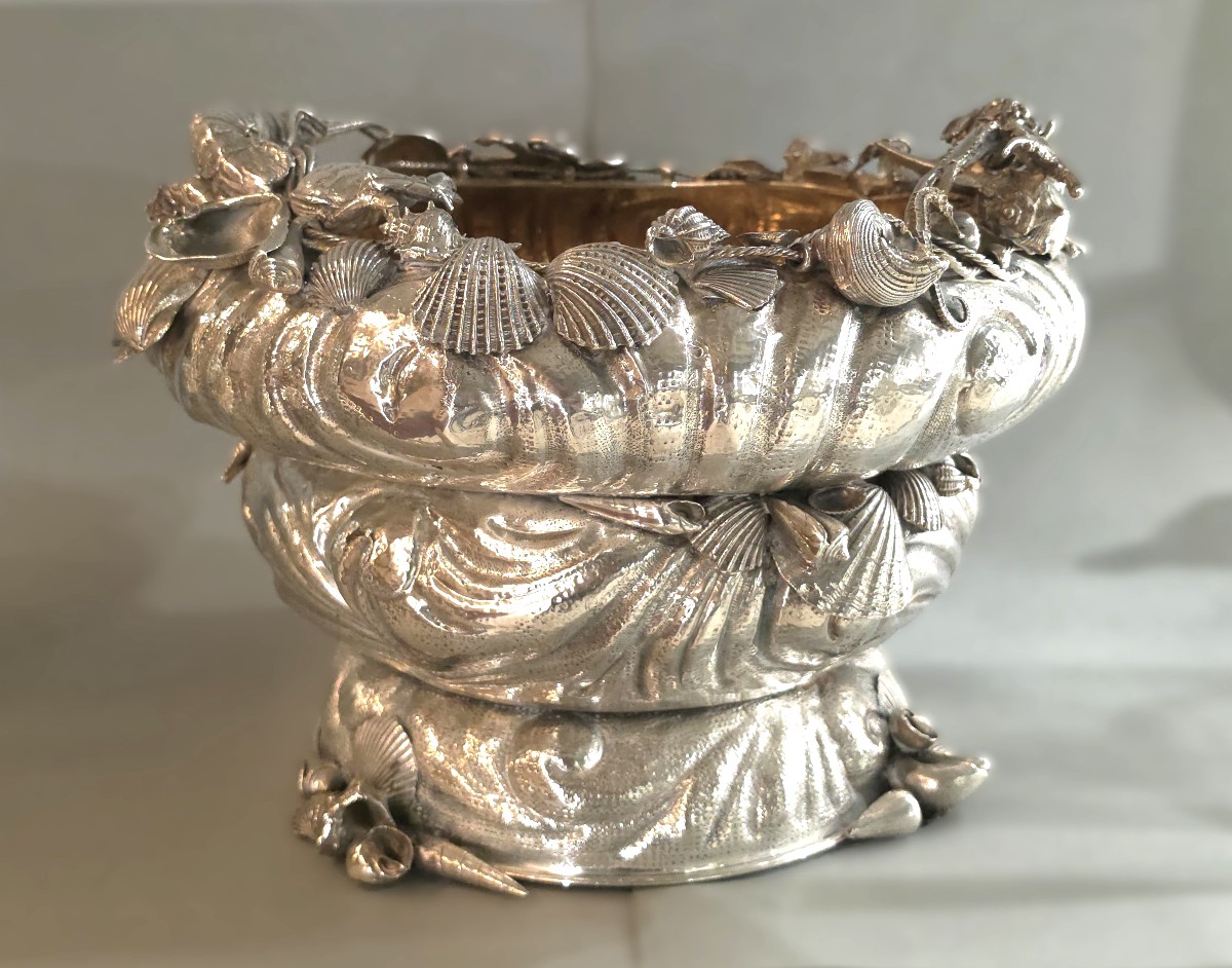 Bottle Bucket In Sterling Silver And Gilt