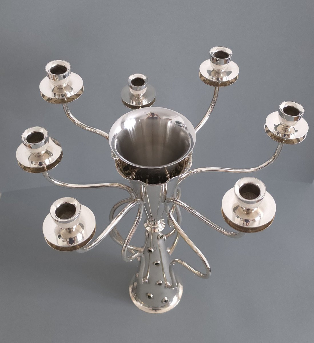 Silver-plated Candelabra By Bořek šípek-photo-1