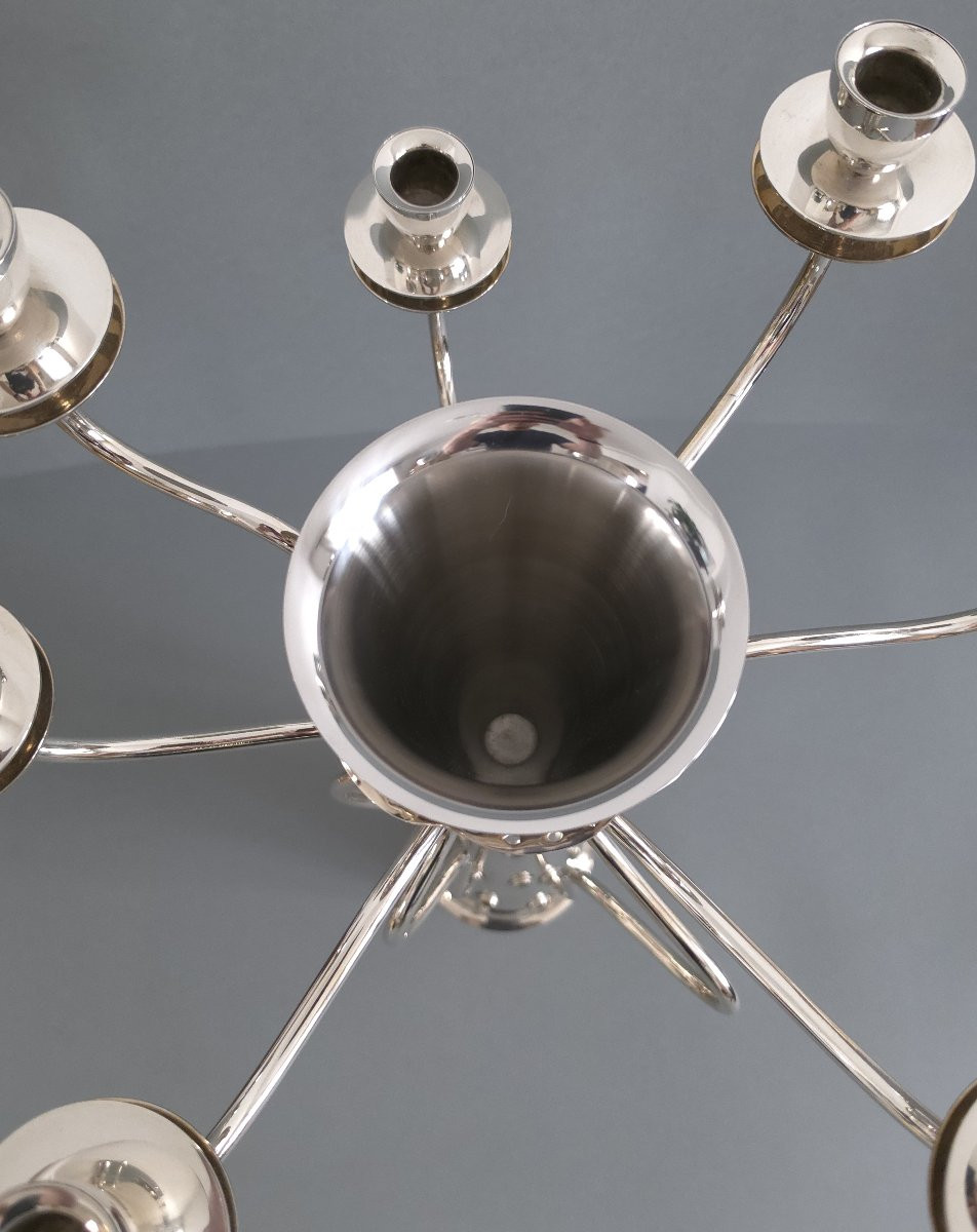 Silver-plated Candelabra By Bořek šípek-photo-2