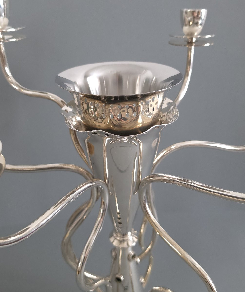 Silver-plated Candelabra By Bořek šípek-photo-5