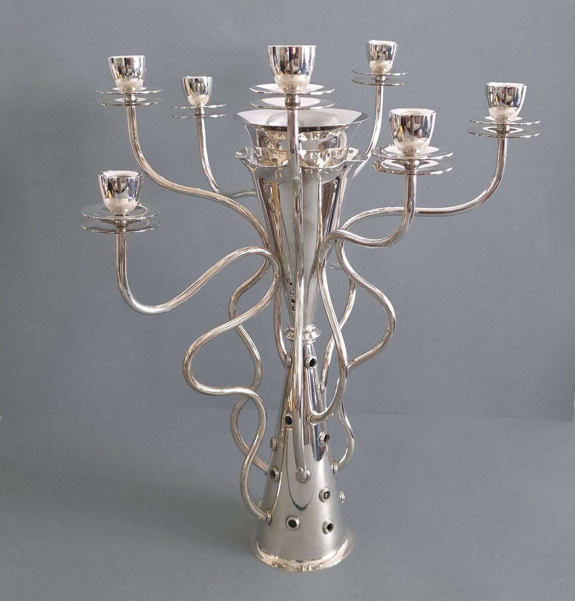 Silver-plated Candelabra By Bořek šípek-photo-6