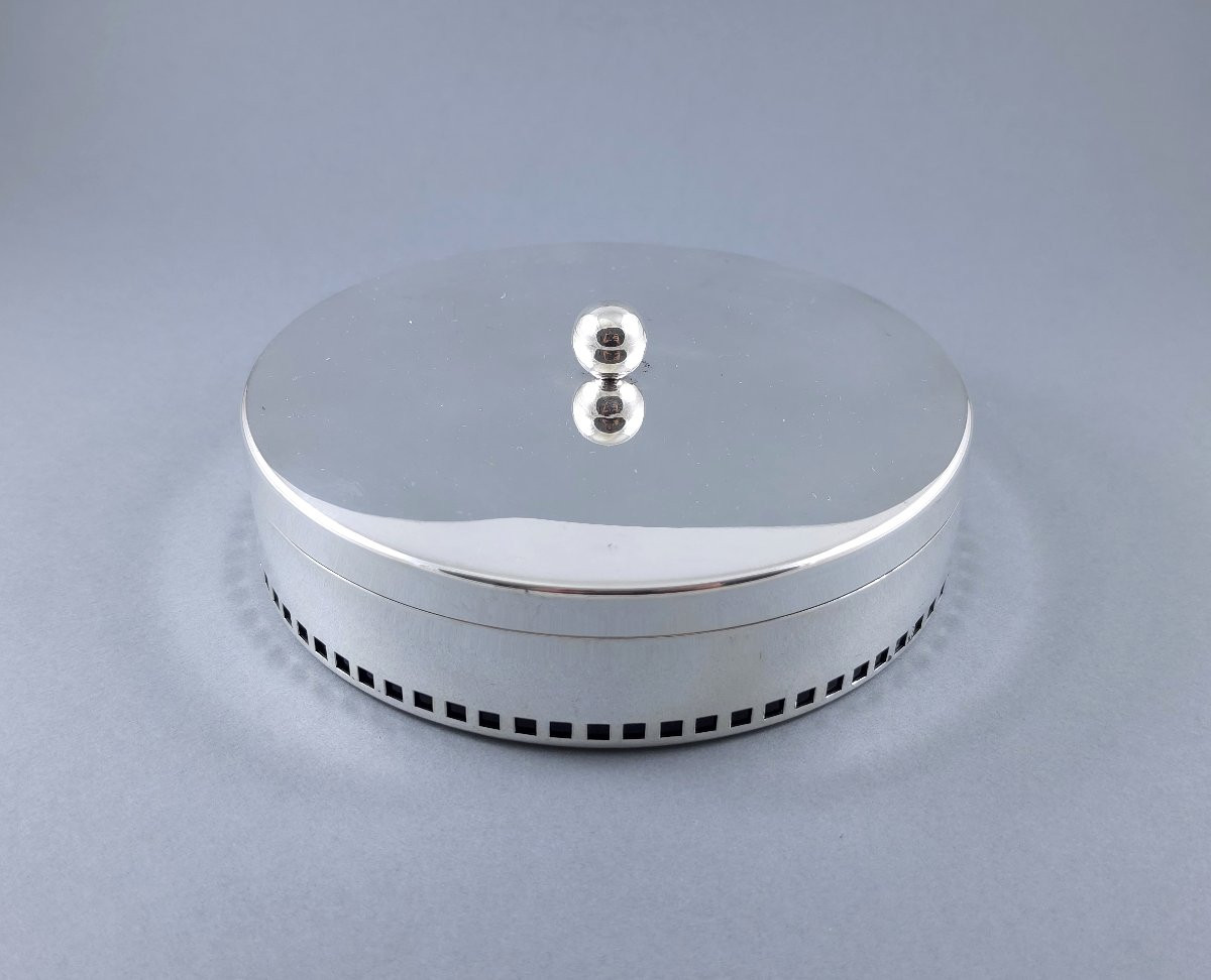 Boite en argent massif et verre par Cleto Munari-photo-2