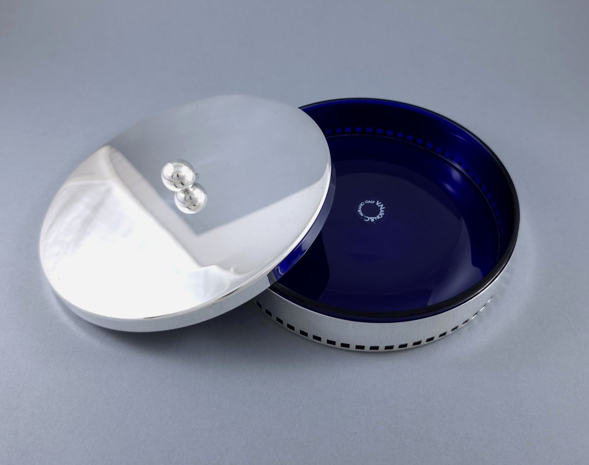 Boite en argent massif et verre par Cleto Munari-photo-3