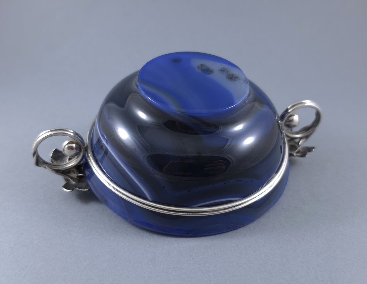 Agate And Sterling Silver Bowl-photo-1