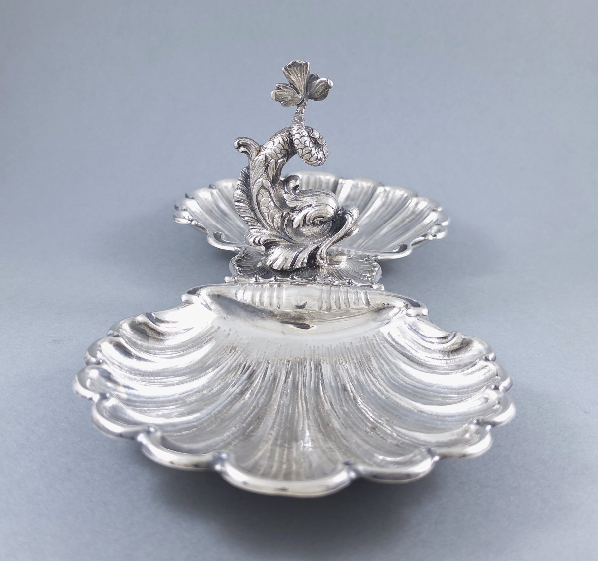 Coupe en argent massif coquillages-photo-1