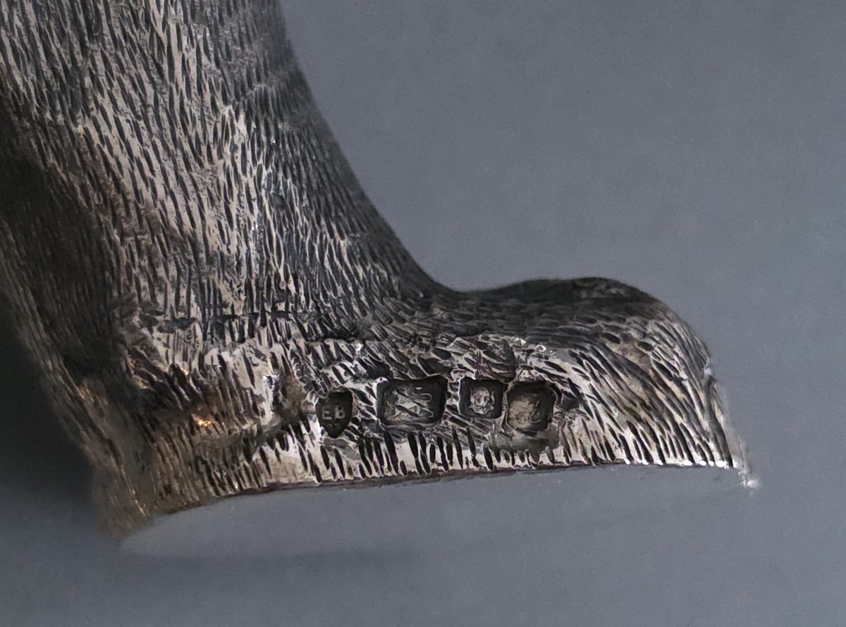 Sculpture tigre en argent massif-photo-8