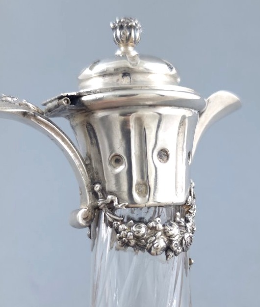Crystal And Sterling Silver Decanter-photo-5