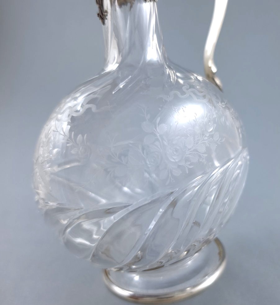 Crystal And Sterling Silver Decanter-photo-6