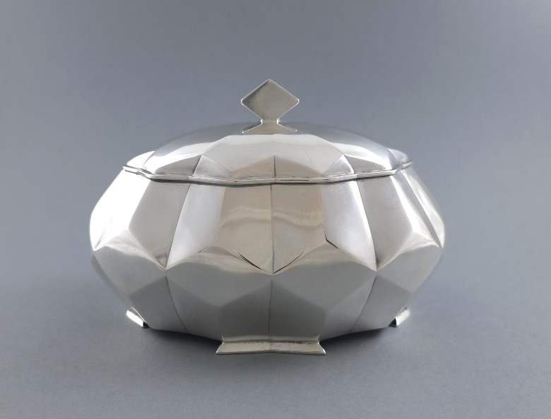 Art Deco Box Sterling Silver And Gilt