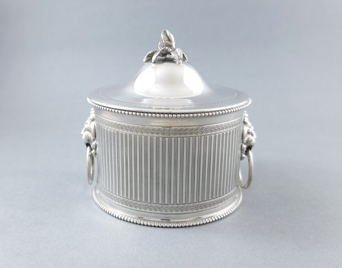 Sterling Silver Box With Lion Heads-photo-4