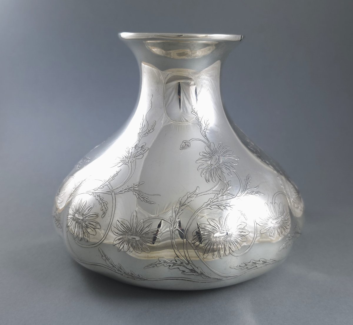 Tiffany - Vase en argent massif d'époque Art Nouveau-photo-2