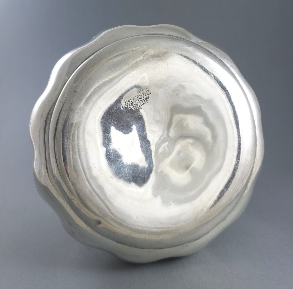 Tiffany - Vase en argent massif d'époque Art Nouveau-photo-6