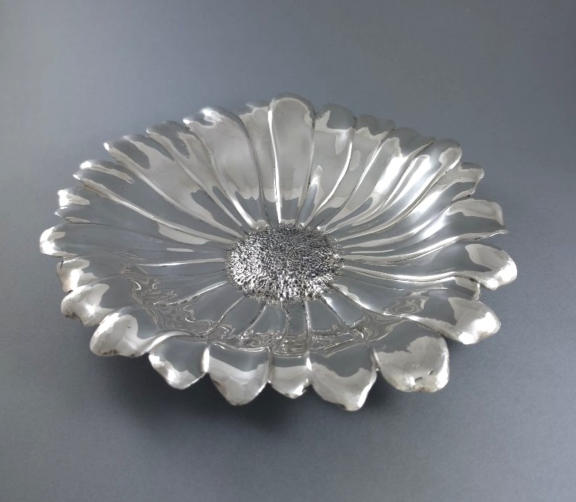 Coupelle marguerite en argent massif -photo-3